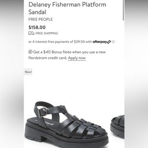 Delaney Fisherman Platform Free People Sandal